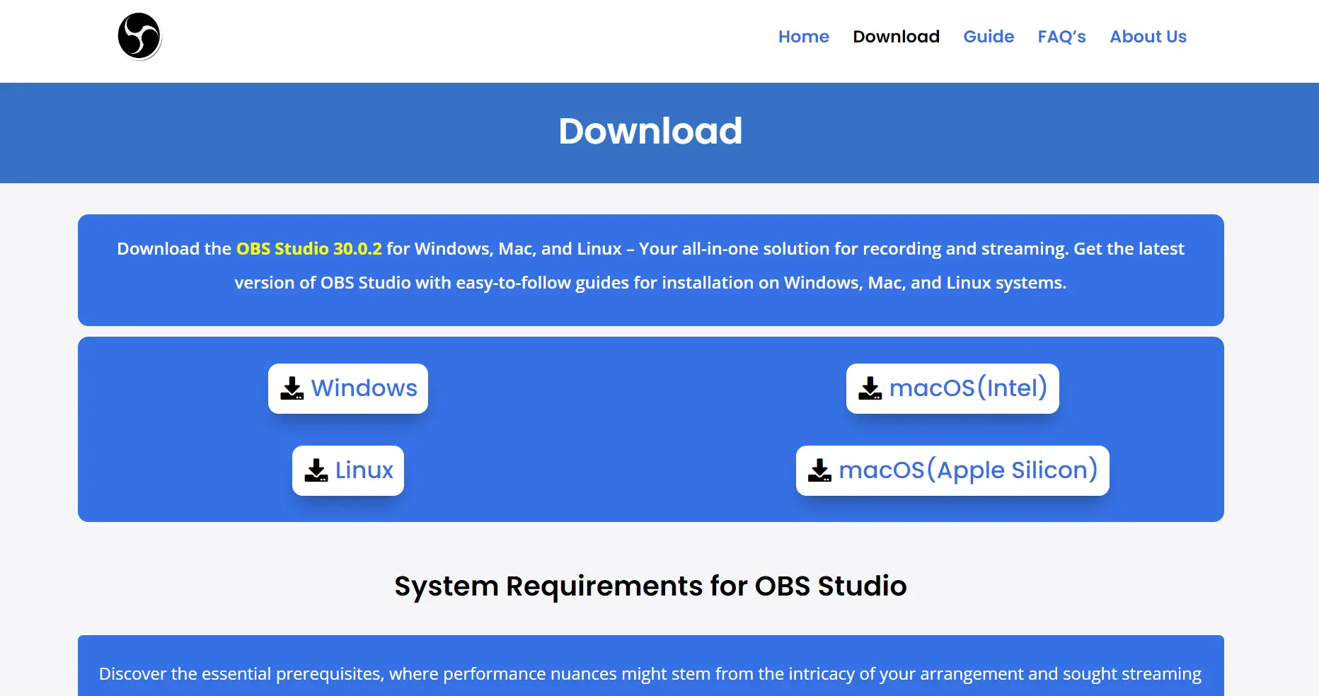 Download and Install OBS Studio