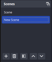 New-Scene in OBS Studio