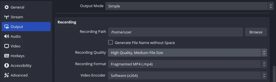 Audio and Video Settings