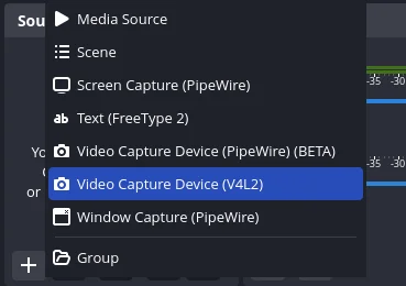 Connecting Webcam to OBS Studio