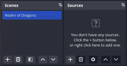 Creating Scenes and Sources