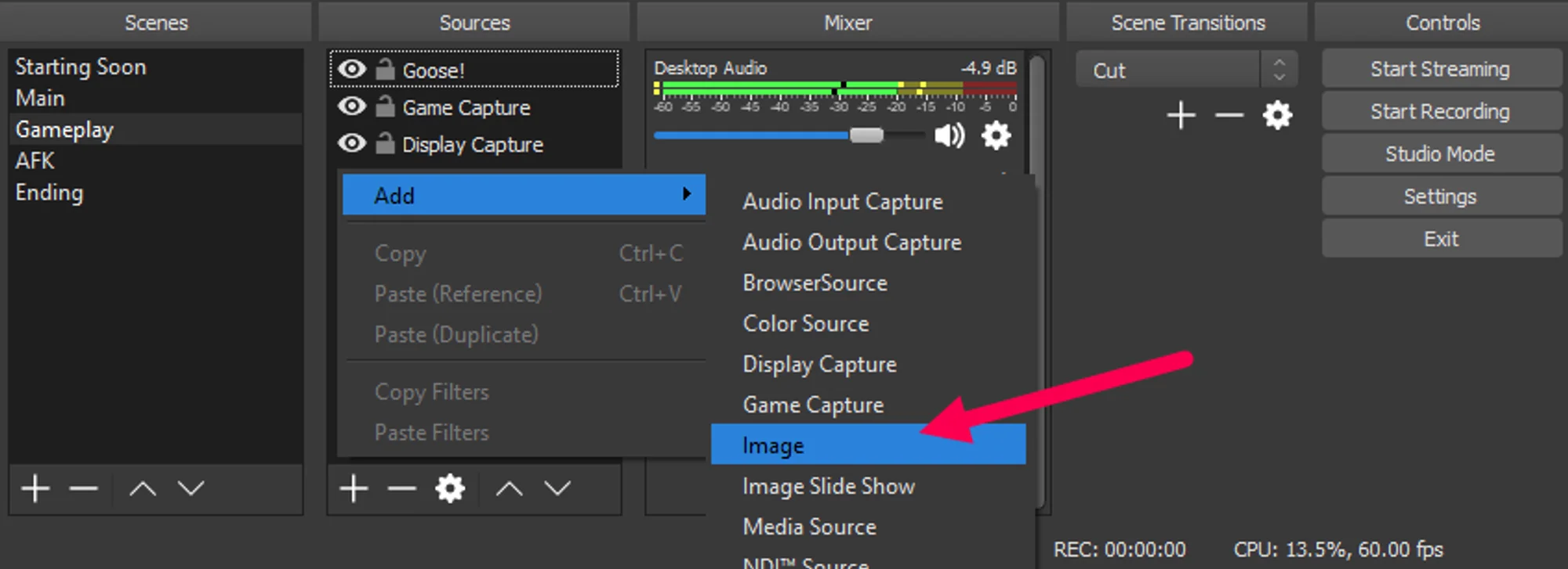 How to add OBS Studio Overlays